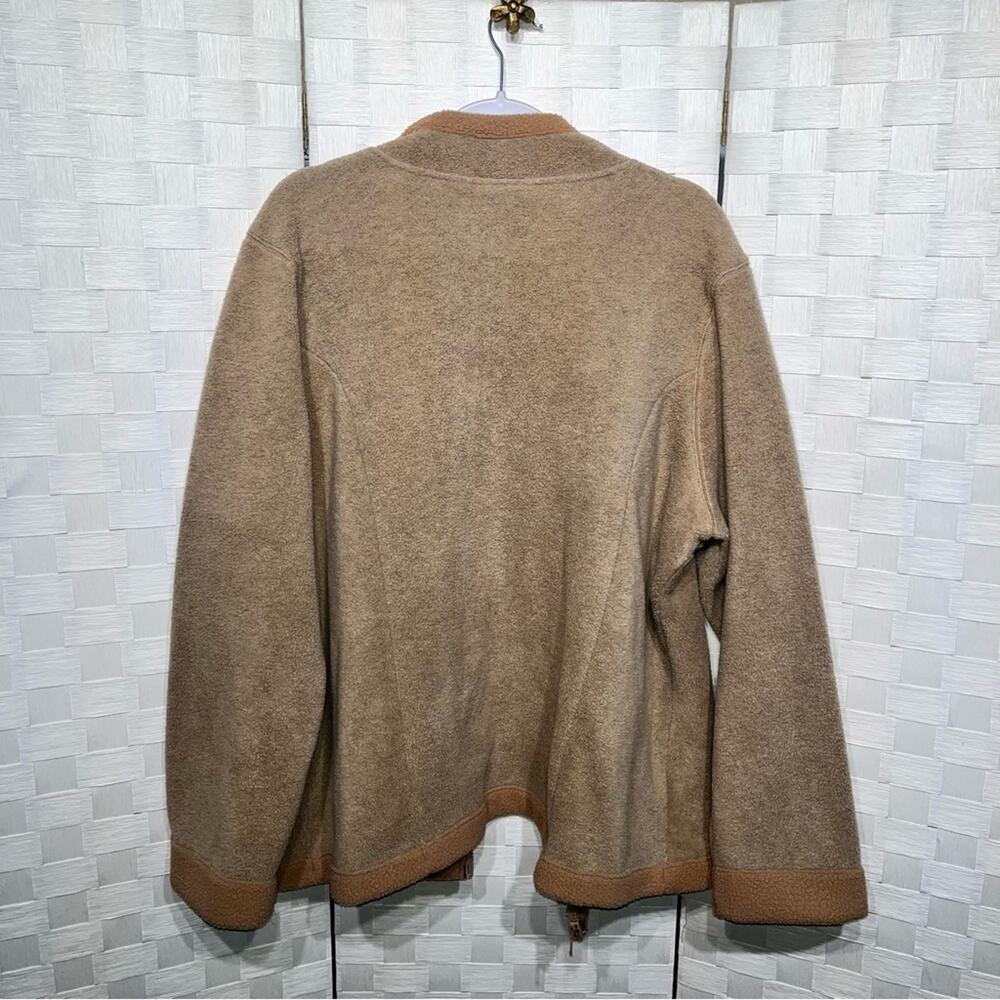 Disney Parks Disneyland Resort Women’s Fleece Beige Full Zip Sweatshirt Size 2X - Picture 4 of 13